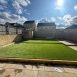 patio artificial grass wooden sleepers colne 08