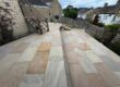 autumn brown indian sandstone patio in nelson 04