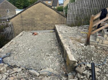 autumn brown indian sandstone patio in nelson 07