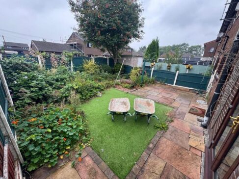 indian sandstone patio artificial grass middleton manchester 03