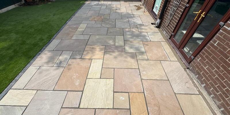 indian sandstone patio artificial grass middleton manchester 04 indian sandstone patio artificial grass middleton manchester, patio repairs