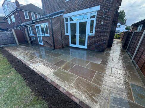 autumn brown indian sandstone patio bury 01