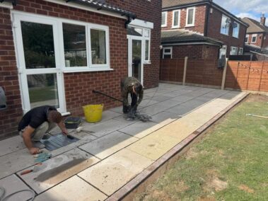 autumn brown indian sandstone patio bury 08