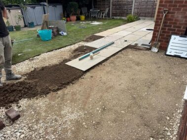 autumn brown indian sandstone patio bury 09