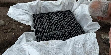 kindle grey porcelain patio drainage system turf in burnley 06