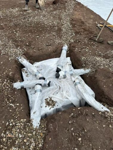 kindle grey porcelain patio drainage system turf in burnley 13