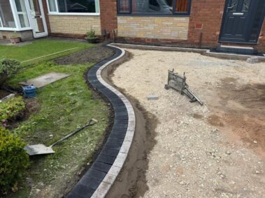 tarmac driveway with block paved border padiham 10