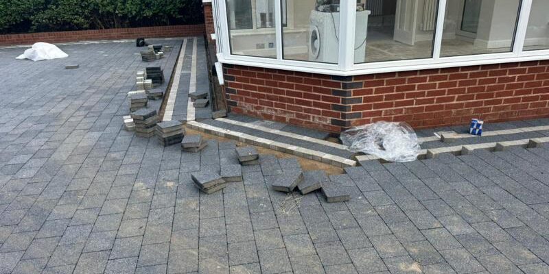 tobermore sienna granite aggregate patio in blackburn 17