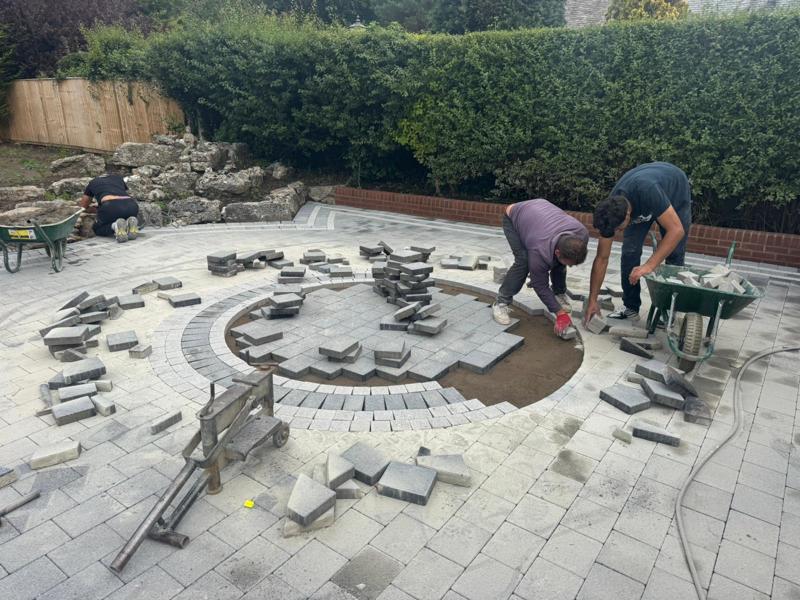 tobermore sienna granite aggregate patio in blackburn 23