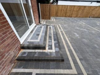 tobermore sienna granite aggregate patio in blackburn 47