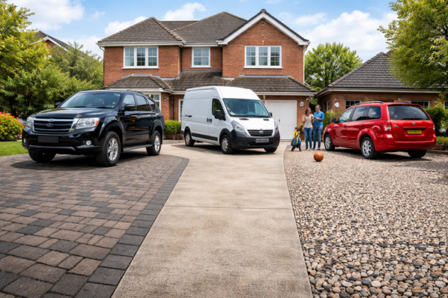 best driveway surfaces heavy cars vans family homes