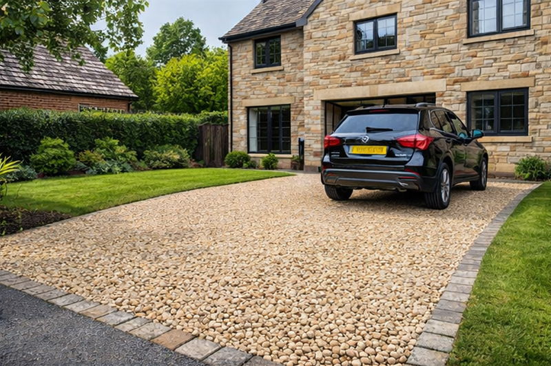 gravel driveway option for better drainage